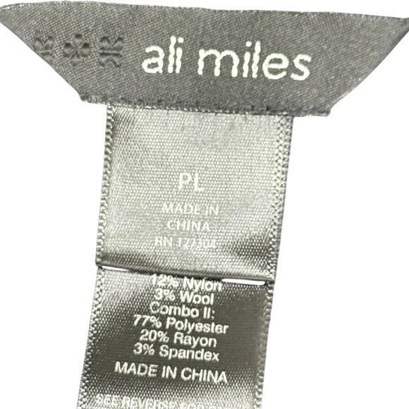 Ali Miles Petite Womens Leopard Print Mixed Media Lagenlook Light Sweater sz PL - Picture 16 of 16